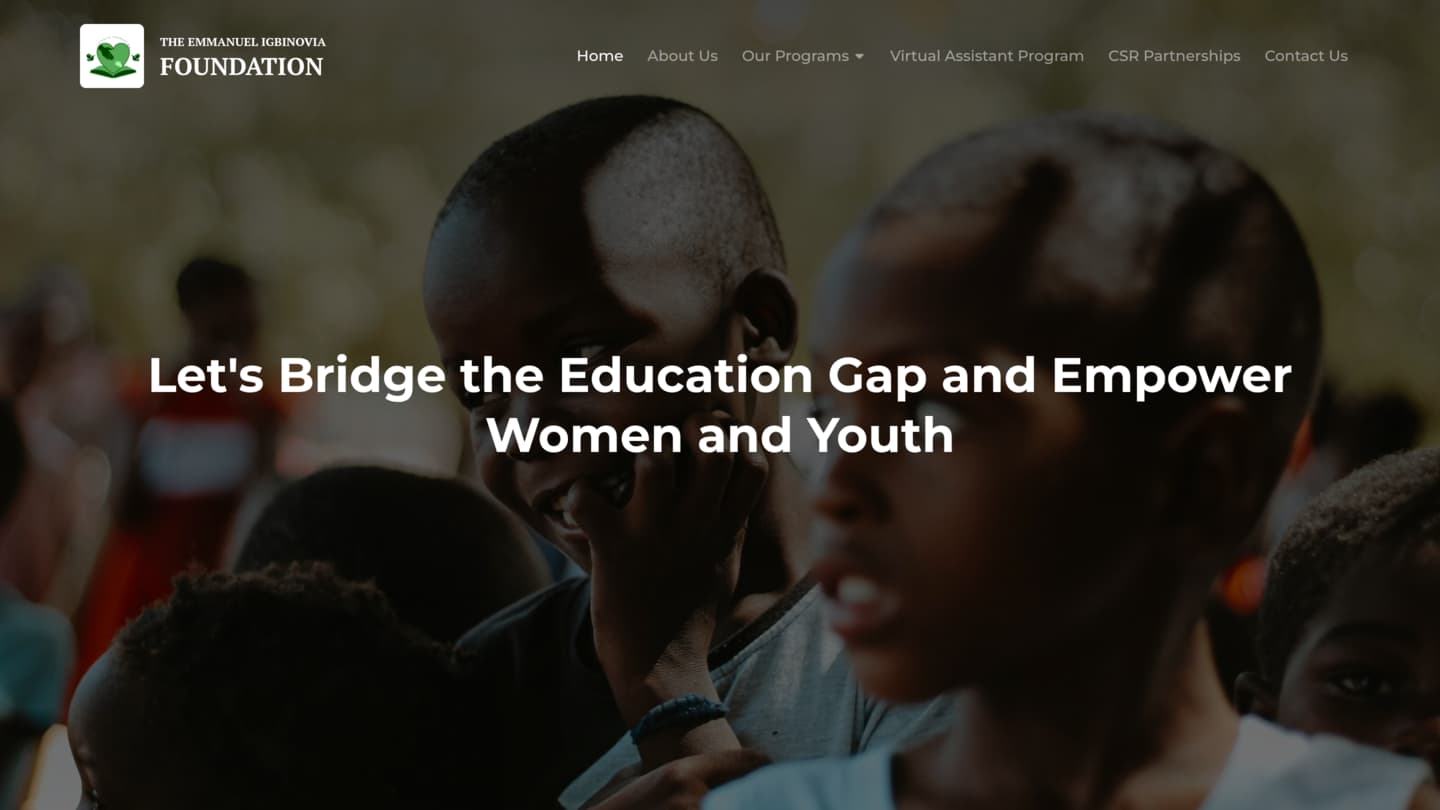 Emmanuel Igbinovia Foundation thumbnail